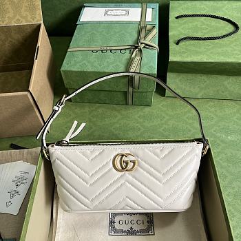 GG Marmont White shoulder bag-23x 12x 10cm