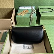 GUCCI Horsebit 1955 embellished textured-leather shoulder bag - 3