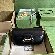 GUCCI Horsebit 1955 embellished textured-leather shoulder bag - 4