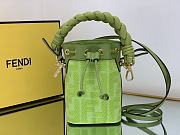 Fendi Mon Tresor Green FF canvas mini-bag-12*10*18cm - 1