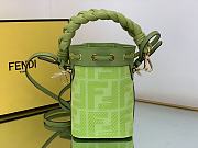 Fendi Mon Tresor Green FF canvas mini-bag-12*10*18cm - 2