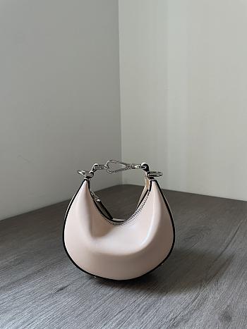 Fendi graphy Nano Light Pink leather bag-16.5*14*5cm
