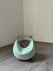 Fendi graphy Nano Mint green leather bag - 1