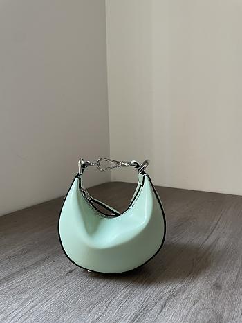 Fendi graphy Nano Mint green leather bag
