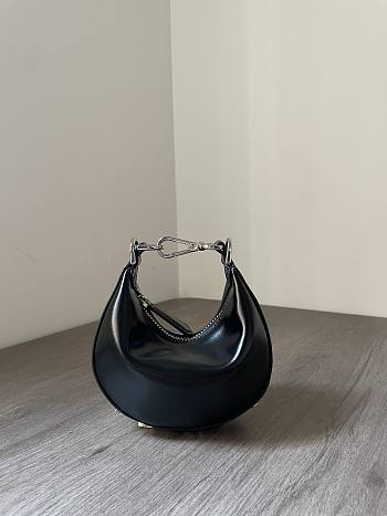 Fendi graphy Nano Black leather bag-16.5*14*5cm