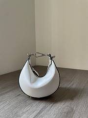 Fendi graphy Nano White leather bag-16.5*14*5cm - 1