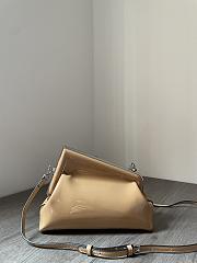 Fendi First Small Dove gray leather bag-26x9.5x18cm - 3