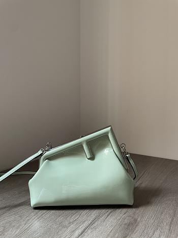 Fendi First Small Mint green leather bag-26x9.5x18cm