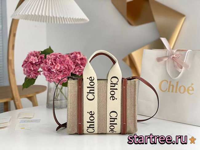 Chole Small Woody Tote Bag-26.5*20*8cm - 1