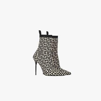 Balmain ankle boots with Balmain monogram