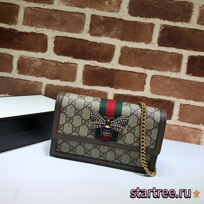 GUCCI Queen Margaret GG Mini Chain - 1