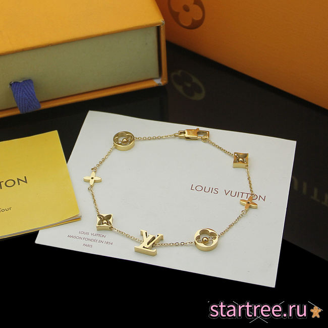 Louis Vuitton Bracele Gold 001 - 1