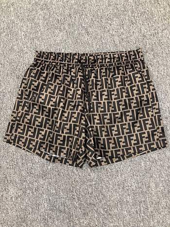 Fendi Swim Shorts Brown