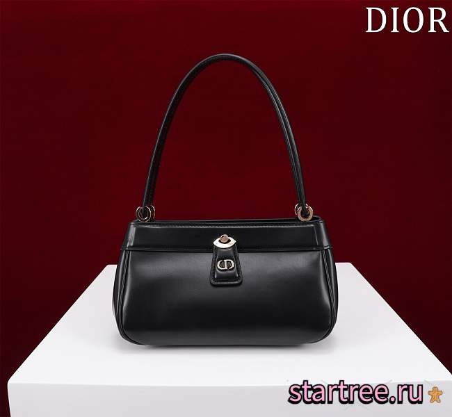 DIOR Small KEY BAG Black Box Calfskin - 1