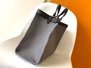 Fendi X-Tote Gray houndstooth wool shopper with FF embroidery - 4