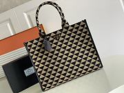 Prada Large Symbole embroidered fabric handbag - 1