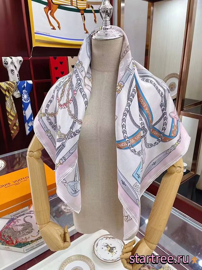 Louis Vuitton Silk Scarf Pink - 1