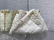 DIOR MEDIUM AMMI BAG White Supple Macrocannage Lambskin - 1