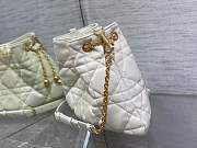 DIOR MEDIUM AMMI BAG White Supple Macrocannage Lambskin - 3