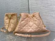 DIOR MEDIUM  AMMI BAG Sand Pink Supple Macrocannage Lambskin - 1