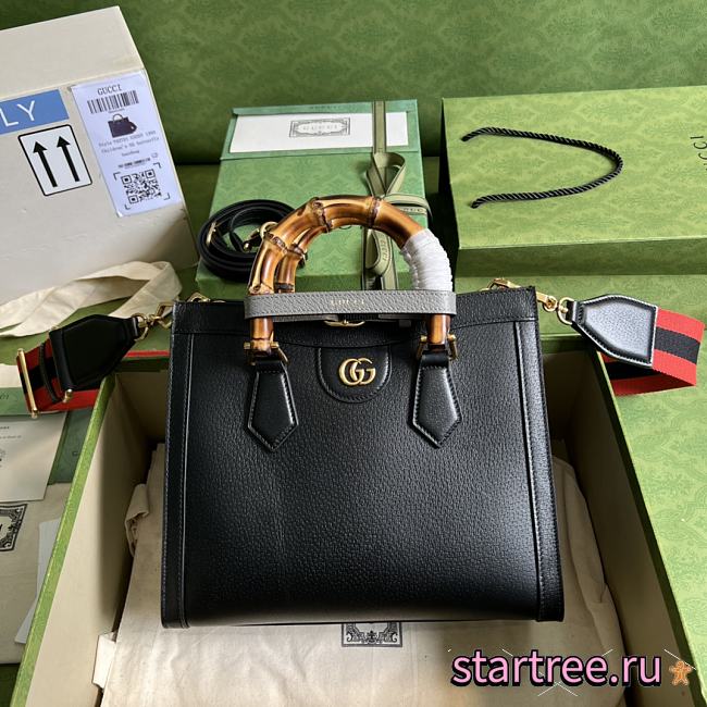 GUCCI DIANA Small TOTE BAG Black-27cm - 1