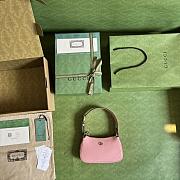 GUCCI Mini Aphrodite Shoulder Bag Pink-21x 12x 4cm - 3