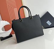 PRADA Saffiano Lux Shoulder Bag Black-33cm - 2