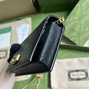 CHAIN WALLET WITH INTERLOCKING G PYTHON BOW Black - 2