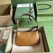 GUCCI Mini Aphrodite Shoulder Bag Camel-21x 12x 4cm - 1