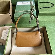 GUCCI Mini Aphrodite Shoulder Bag Camel-21x 12x 4cm - 4