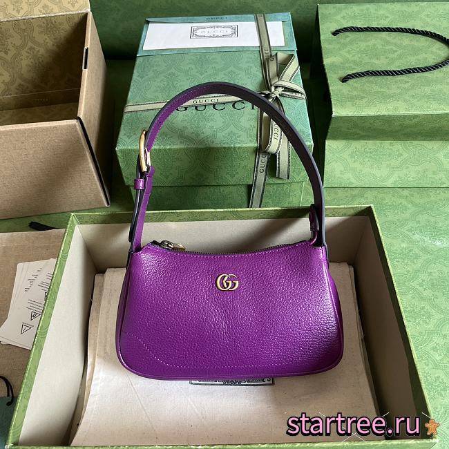 GUCCI Mini Aphrodite Shoulder Bag purple-21x 12x 4cm - 1