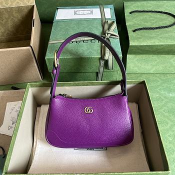 GUCCI Mini Aphrodite Shoulder Bag purple-21x 12x 4cm