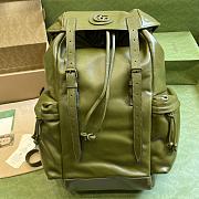 Gucci Backpack with tonal Double G Green-38x 44x 15cm - 1