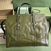 Gucci Large tote bag with tonal Double G Green-47x 36x 24cm - 5
