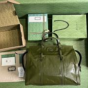 Gucci Large tote bag with tonal Double G Green-47x 36x 24cm - 4