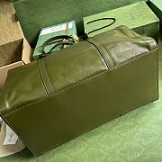 Gucci Large tote bag with tonal Double G Green-47x 36x 24cm - 3