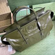 Gucci Large tote bag with tonal Double G Green-47x 36x 24cm - 2