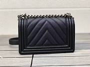 Chanel Small Chevron Lambskin Boy-20cm - 2