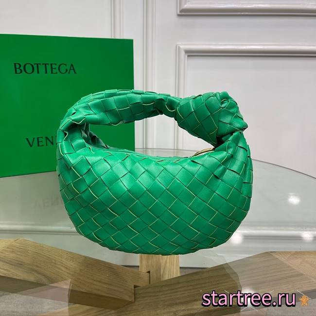 Bottega Veneta Woven bag Green in Gold-23cm - 1