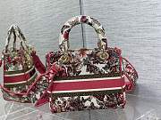 DIOR MEDIUM LADY D-LITE BAG MULTICOLOR-24CM - 2