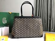 Goyard Grey Coated Canvas Chevron Print Bellechasse Tote Bag - 4