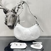 BALENCIAGA Le Cagole XS shoulder bag White-26×16×10cm - 4