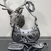 BALENCIAGA Le Cagole XS shoulder bag Silver-26×16×10cm - 1