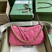 GUCCI GG MATELASSÉ HANDBAG PINK-25x 15x 8cm - 1