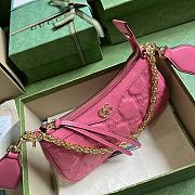 GUCCI GG MATELASSÉ HANDBAG PINK-25x 15x 8cm - 5