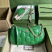 GUCCI GG MATELASSÉ HANDBAG GREEN-25x 15x 8cm - 1