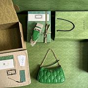 GUCCI GG MATELASSÉ HANDBAG GREEN-25x 15x 8cm - 5