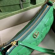 GUCCI GG MATELASSÉ HANDBAG GREEN-25x 15x 8cm - 4