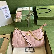 GUCCI GG MATELASSÉ HANDBAG LIGHT PINK-25x 15x 8cm - 1