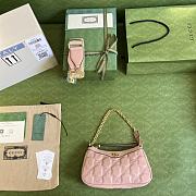 GUCCI GG MATELASSÉ HANDBAG LIGHT PINK-25x 15x 8cm - 5